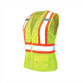 High visibility reflective security custom safety work vest for women